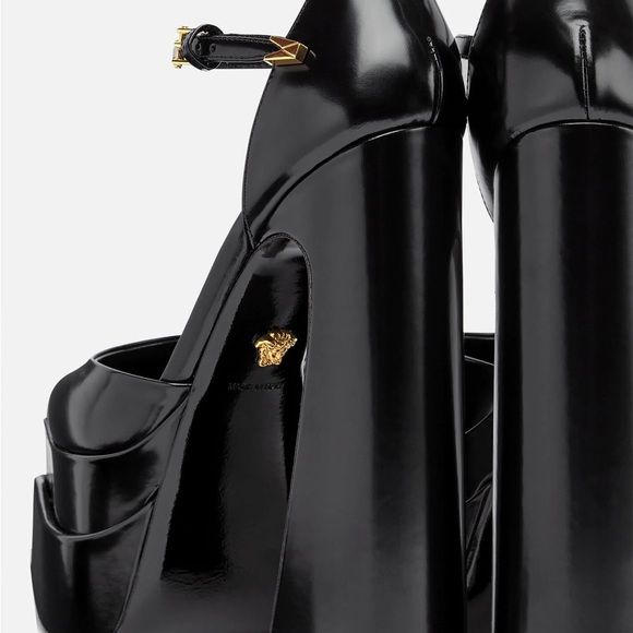 Nero-Oro Versace Platform Shoes - Picture 3 of 16